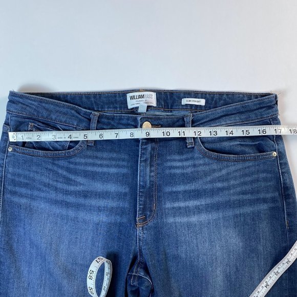 William Rast, blue mid rise Slim Straight jeans, size 12/31 - Picture 6 of 9